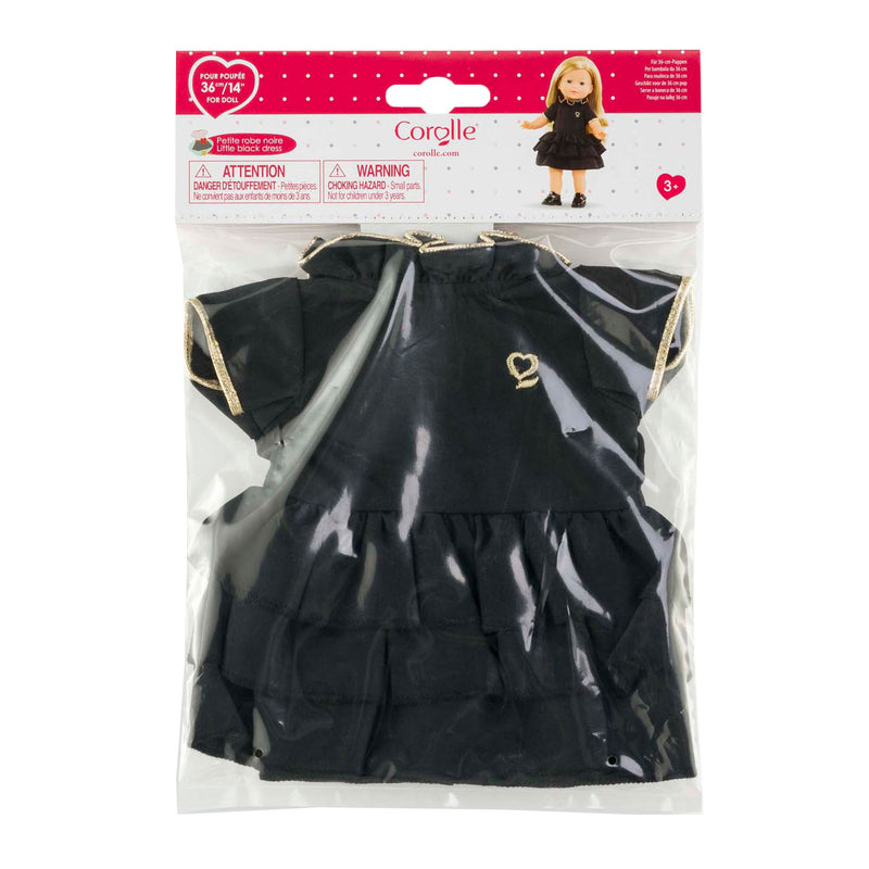 Load image into Gallery viewer, Corolle zwarte jurk voor babypop, 36cm
