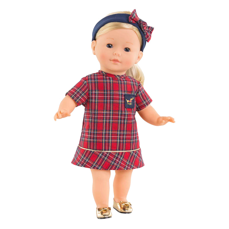 Load image into Gallery viewer, Corolle holidays jurkje en haarband voor babypop, 36cm