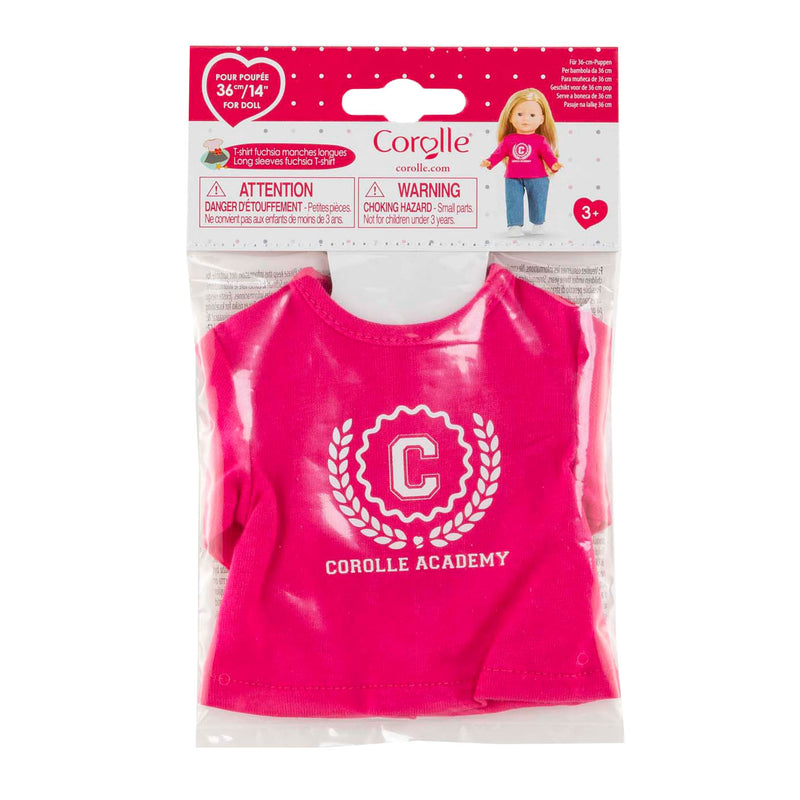 Load image into Gallery viewer, Corolle fuchsia t-shirt voor poppen, 36cm