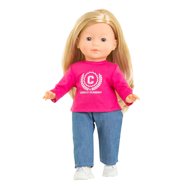 Load image into Gallery viewer, Corolle fuchsia t-shirt voor poppen, 36cm