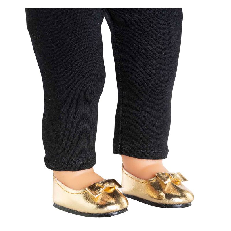 Load image into Gallery viewer, Corolle poppen gouden ballerina schoenen 36cm accessoire.