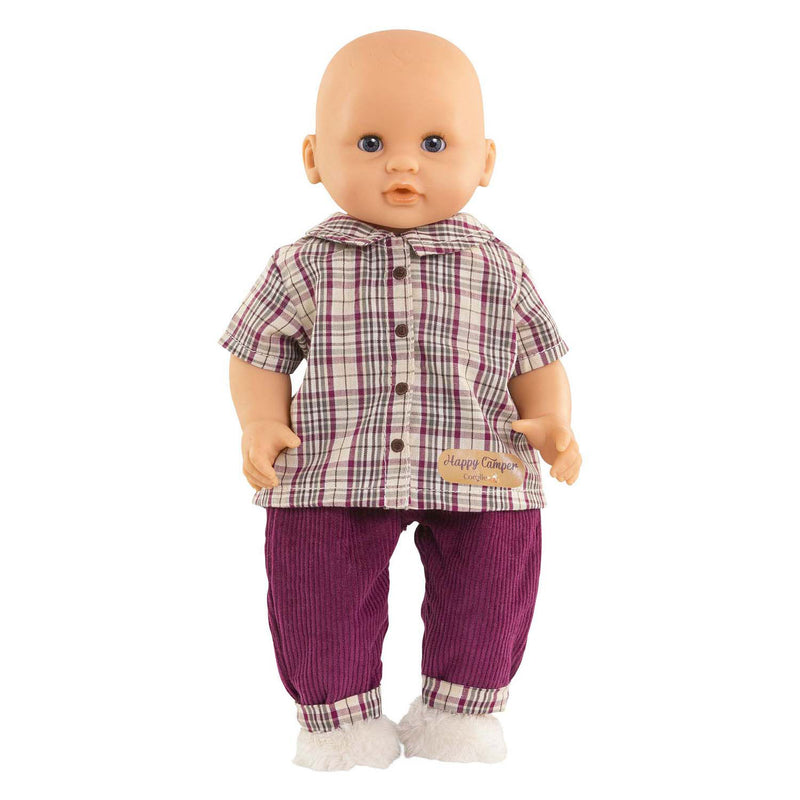 Load image into Gallery viewer, Corolle geruit shirt met broek kleine ontdekker - 30cm