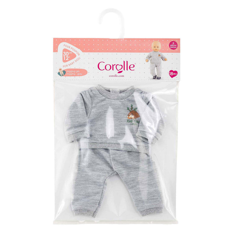 Load image into Gallery viewer, Corolle grijs joggingpak kleine ontdekker - 30cm