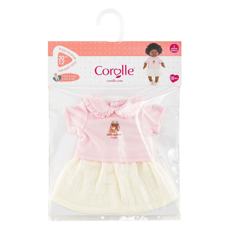 Load image into Gallery viewer, Corolle t-shirt met jurkje kleine ontdekker - 30cm