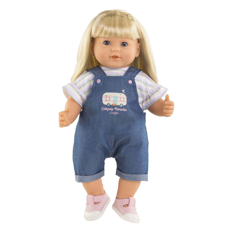 Load image into Gallery viewer, Corolle poppen jeans overall met t-shirt kleine ontdekker - 36cm