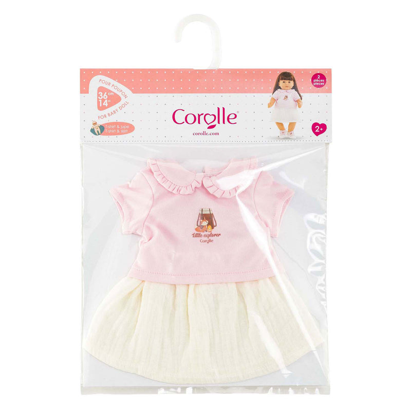 Load image into Gallery viewer, Corolle t-shirt met jurkje kleine ontdekker - 36cm