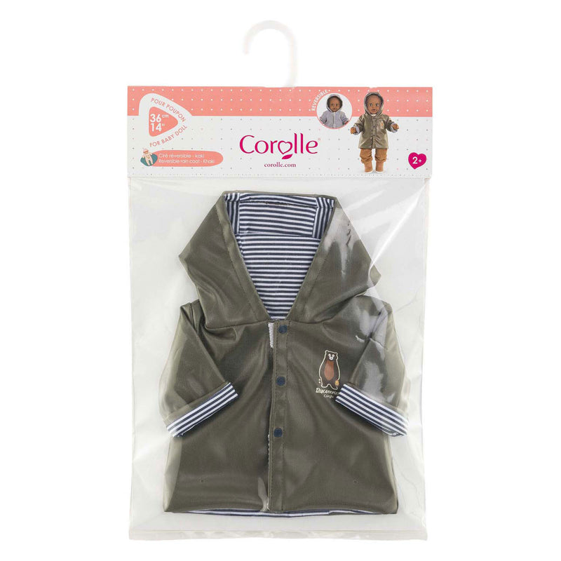 Load image into Gallery viewer, Corolle poppen regenjas - poppenaccessoire 36cm teddybeerprint.