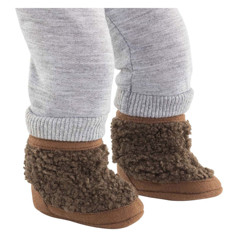 Load image into Gallery viewer, Corolle poppenlaarsjes schapenvacht-look bruin 36cm poppen accessoire.