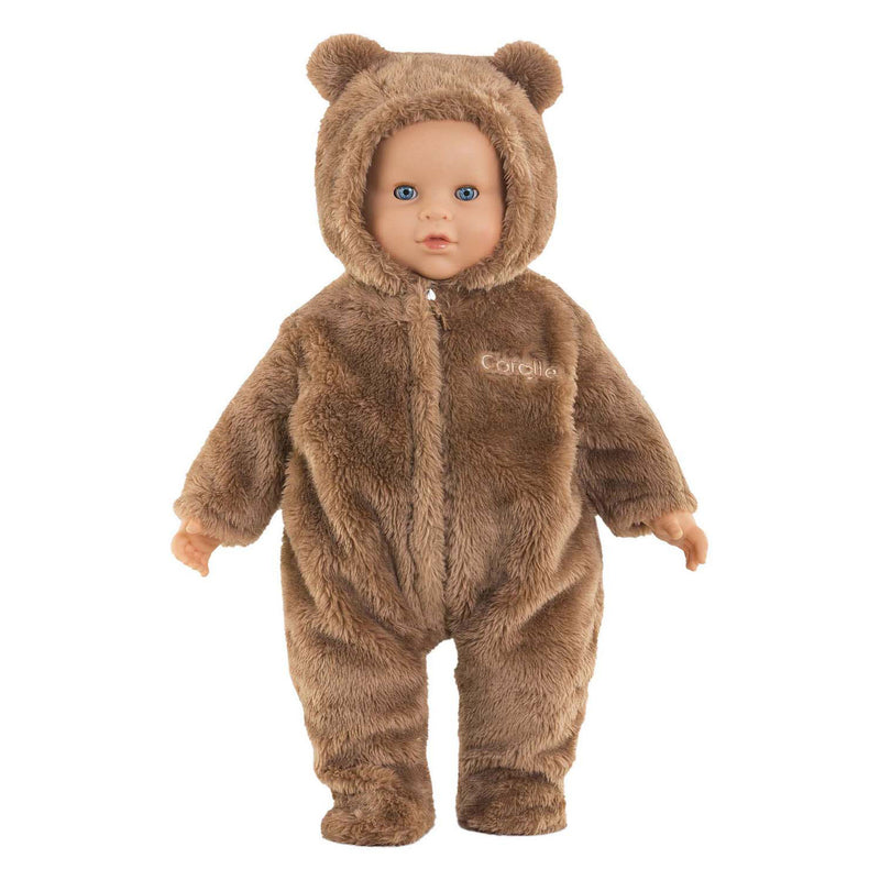 Load image into Gallery viewer, Corolle bunting brown bear onesie - 42cm