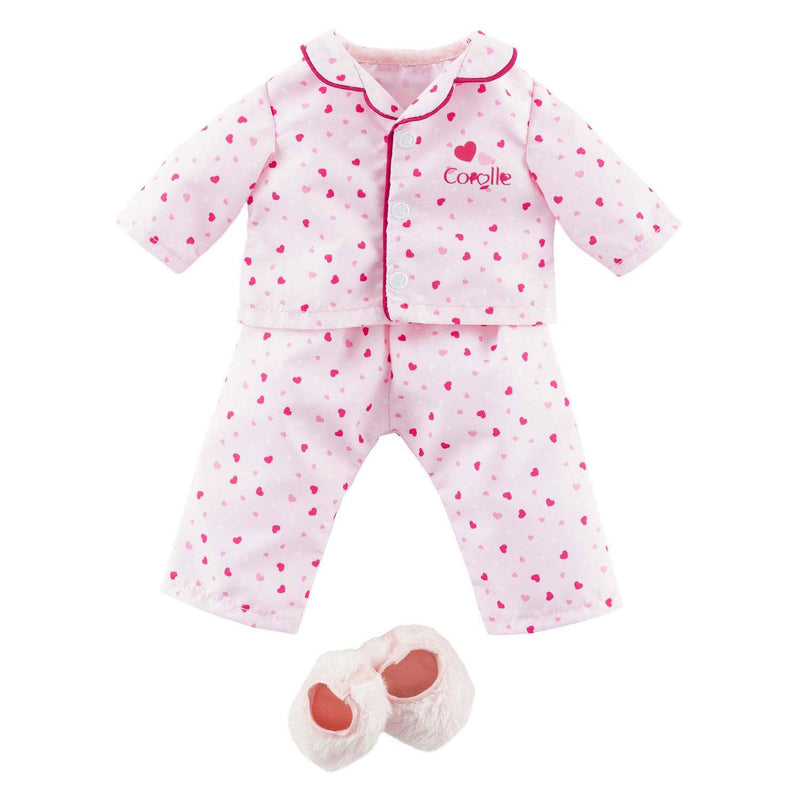 Load image into Gallery viewer, Corolle ma poppenpyjama en slofjes - hartjes - 36cm