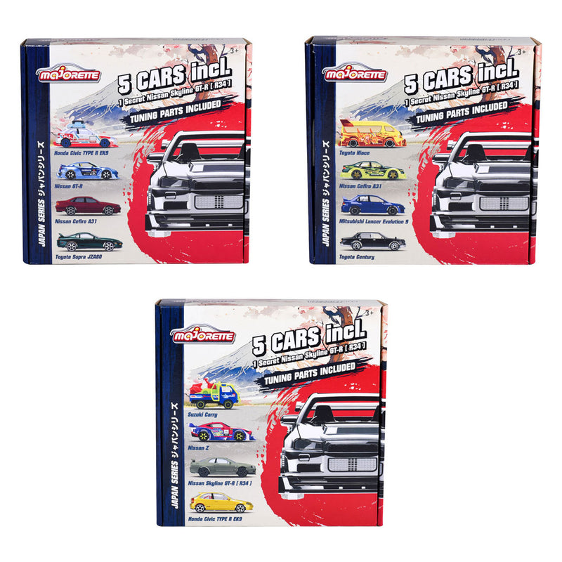 Load image into Gallery viewer, Majorette japan series die-cast auto's bonus pack, 5st.