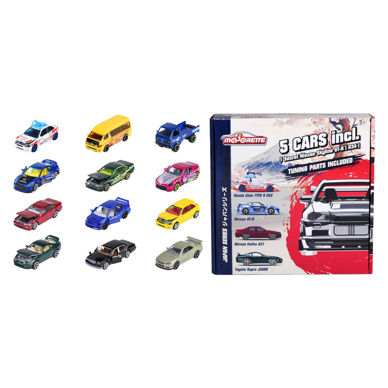 Load image into Gallery viewer, Majorette japan series die-cast auto's bonus pack, 5st.