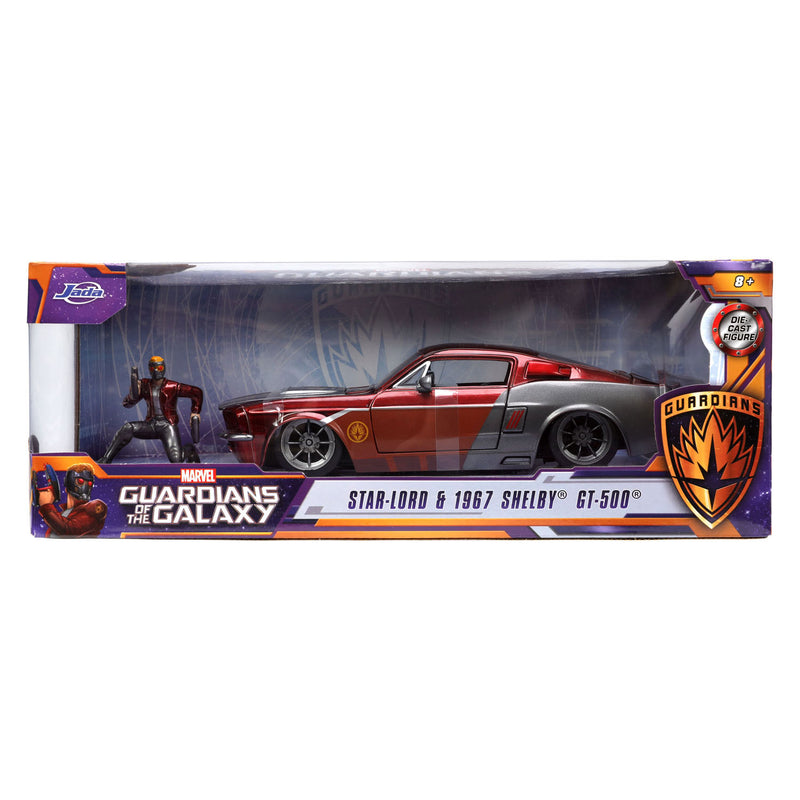 Load image into Gallery viewer, Jada toys jada die-cast marvel star lord 1967 ford mustang 1:24