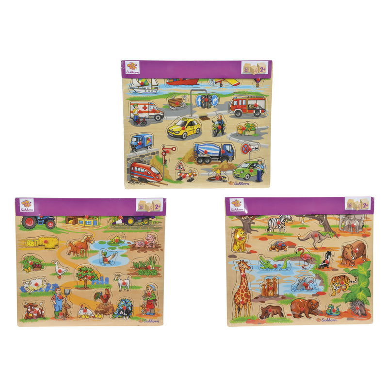 Load image into Gallery viewer, Eichhorn houten mega noppenpuzzel