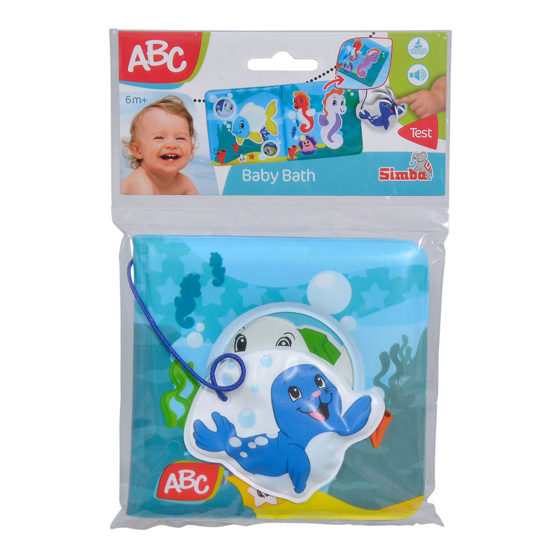 Afbeelding laden in galerijviewer, Abc magisch badboekje baby speelgoed waterpret kleurrijk zeedieren.