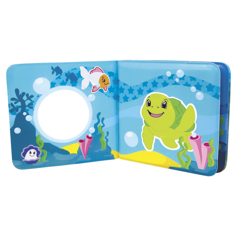 Afbeelding laden in galerijviewer, Abc magisch badboekje baby speelgoed waterpret kleurrijk zeedieren.