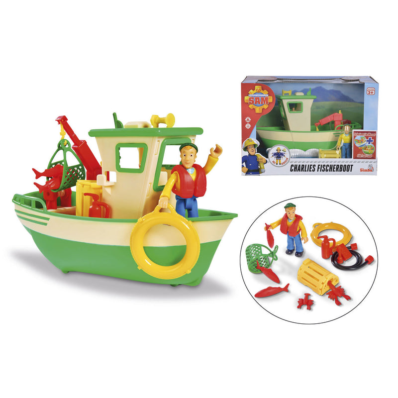 Load image into Gallery viewer, Simba brandweerman sam charlie's vissersboot