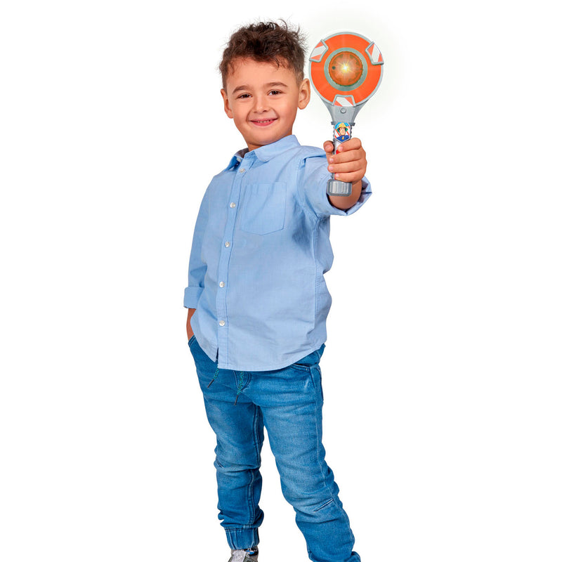 Load image into Gallery viewer, Simba brandweerman sam speelgoed verkeersbord met lichtfunctie 24cm.