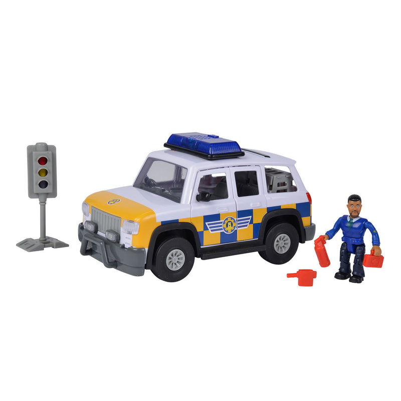 Load image into Gallery viewer, Simba brandweerman sam politie auto 4x4 met figuur