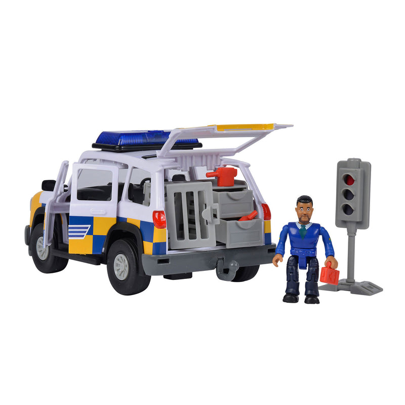 Load image into Gallery viewer, Simba brandweerman sam politie auto 4x4 met figuur