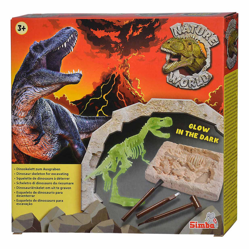 Load image into Gallery viewer, Glow in the Dark T-Rex Opgravingsset