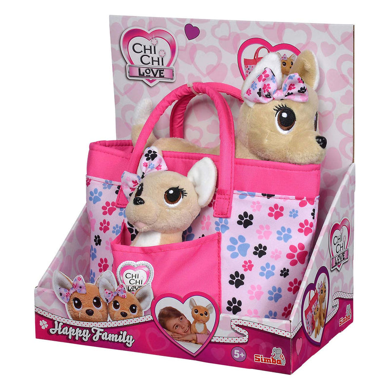 Load image into Gallery viewer, Simba chi chi love happy family knuffelhond in tas