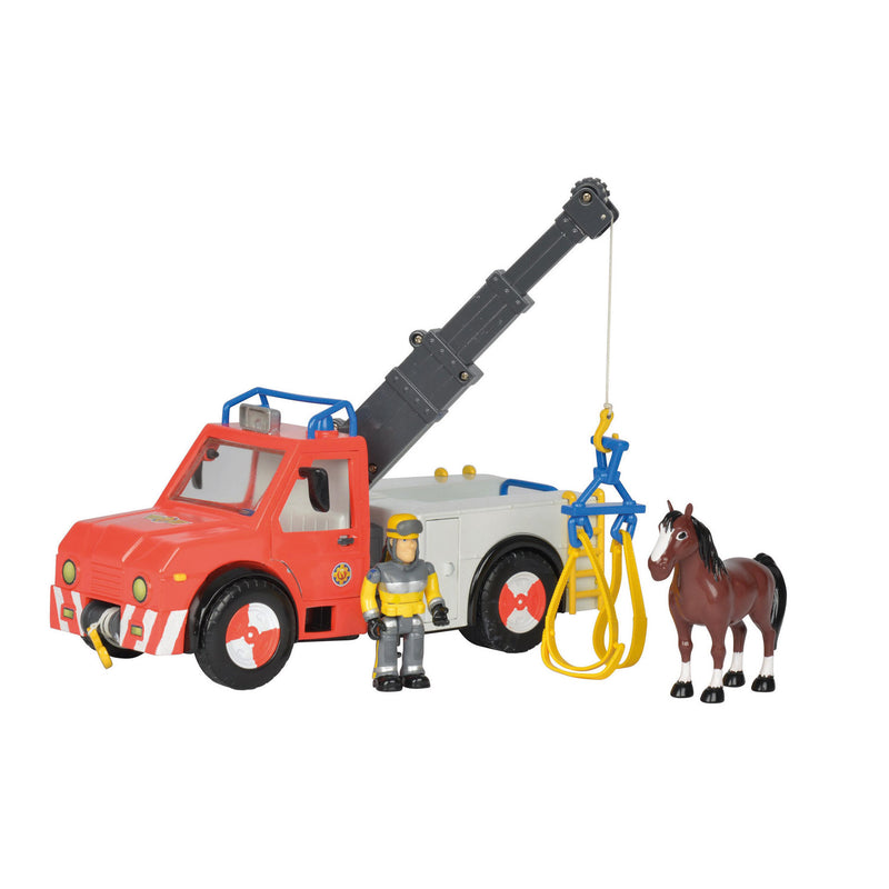 Load image into Gallery viewer, Simba brandweerman sam phoenix takelwagen met paard