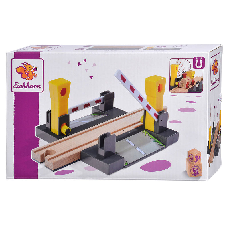 Load image into Gallery viewer, Eichhorn treinrails spoorwegovergang met slagbomen, 3dlg.