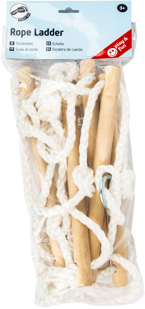 Load image into Gallery viewer, Small foot - touwladder met 6 treden, 200cm