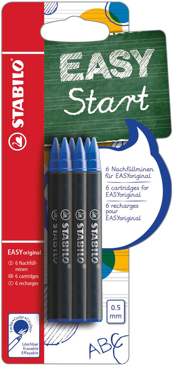 Afbeelding laden in galerijviewer, Stabilo easyoriginal navullingen medium blauw - 6st.