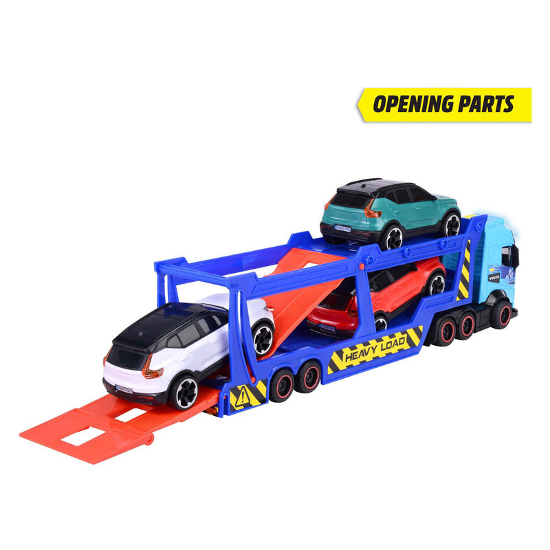 Load image into Gallery viewer, Dickie toys - car transporter - volvo - vrachtwagen met aanhangwagen - licht en geluid