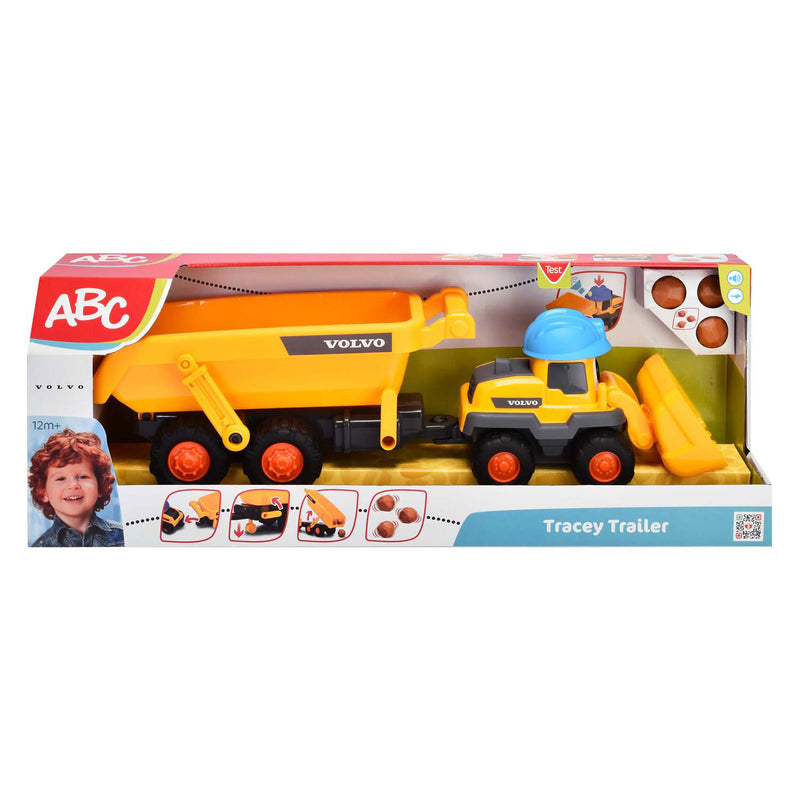 Load image into Gallery viewer, Dickie simba - abc - tracey trailer - graafmachine - kiepwagen - volvo - licht en geluid - vanaf 1 jaar