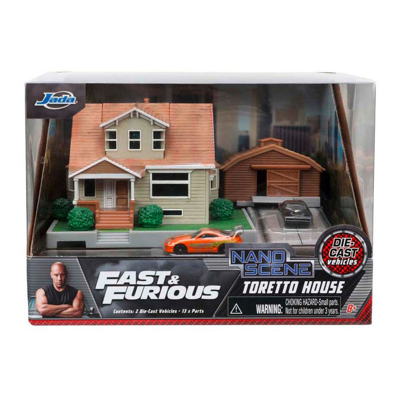 Load image into Gallery viewer, Jada fast furious nano dom's huis diorama met voertuigen