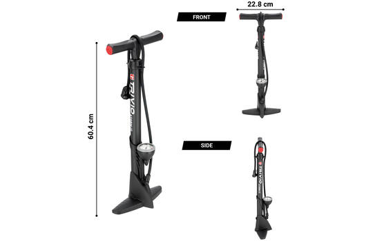 Load image into Gallery viewer, Trivio - breeze fietspomp met drukmeter - dubbel ventiel zowel presta als schrader. type storm