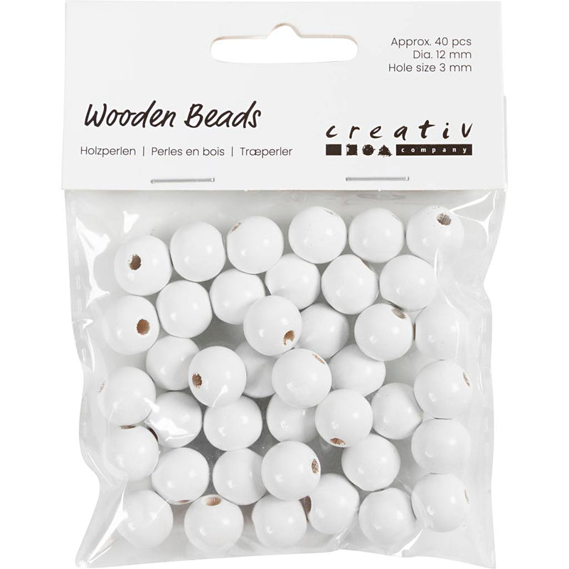 Afbeelding laden in galerijviewer, Https: www.cchobby.nl houten-kralen-d-12-mm-gatgrootte-3-mm-ca-40-stuk-wit-22-gr-1-doos