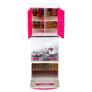 Load image into Gallery viewer, Fleur keuken speelset gasfornuis met oven en keukenkastje