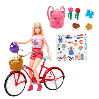 Load image into Gallery viewer, Barbie met fiets holland