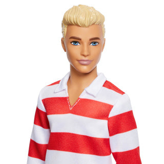 Load image into Gallery viewer, Barbie fashionista ken red and white stripe | 2 stuks