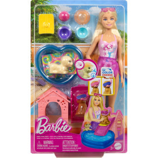 Load image into Gallery viewer, Mattel barbie family puppy pool party