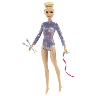 Load image into Gallery viewer, Barbie ritmische gymnastiek pop blond + accessoires