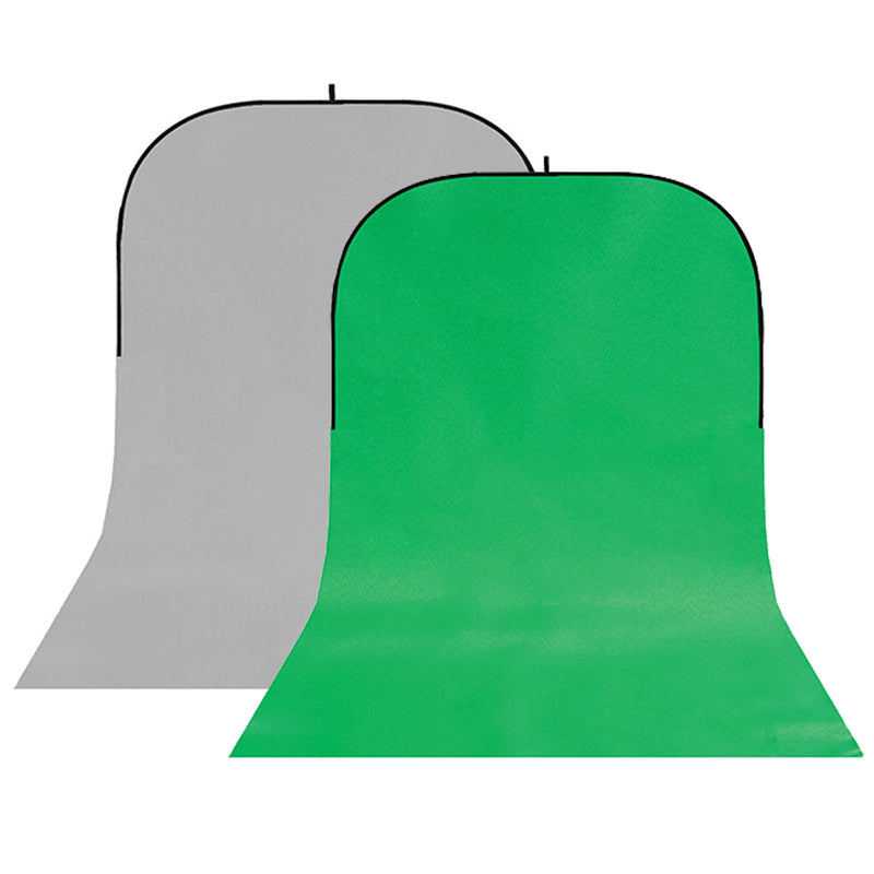 Load image into Gallery viewer, Studioking background board bbt-03-10 grijs groen 400x150 cm