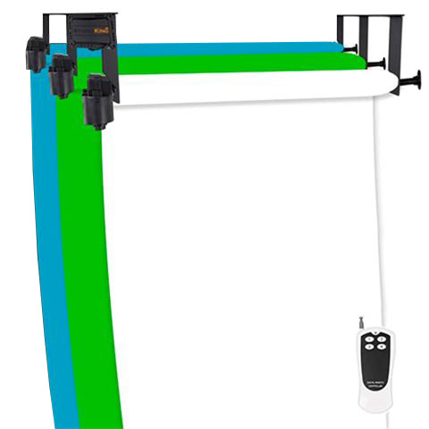 Load image into Gallery viewer, Studioking achtergrond systeem elektrisch b-3we voor 3 rollen