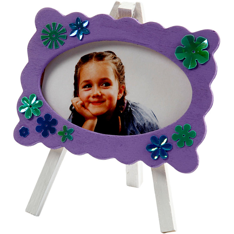 Load image into Gallery viewer, Creativ company houten fotolijst op ezel, 13,2x11,5cm