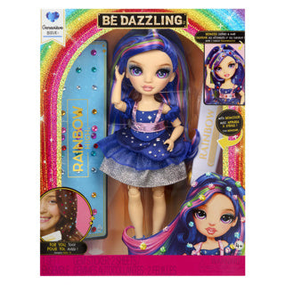 Load image into Gallery viewer, Rainbow high be dazzling-modepoppen - genevieve bleue (blauw) met bedazzle-tool en glinsterende strass-steentjes
