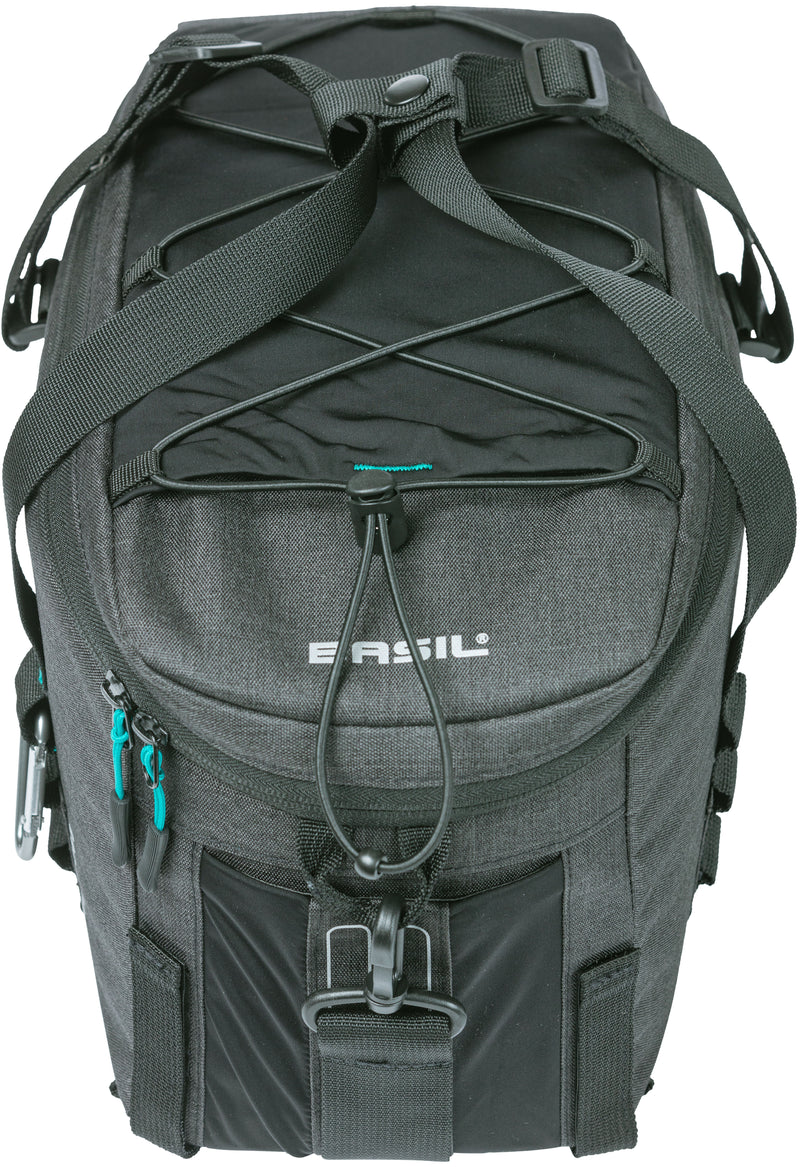 Load image into Gallery viewer, Basil Discovery 365D Bagagedragertas M - Zwart, waterafstotend, 9L, unisex, sportief