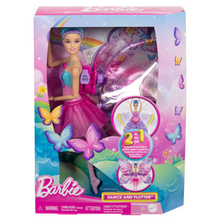 Load image into Gallery viewer, Barbie dans- en fladderpop – magische vlindervleugels