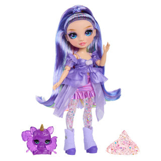 Load image into Gallery viewer, Mga entertainment rainbow high rainbow shimmers with slime fashion doll skyler (blue)