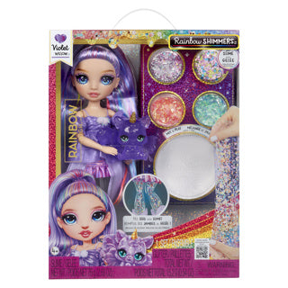 Load image into Gallery viewer, Mga entertainment rainbow high rainbow shimmers with slime fashion doll violet (purple)