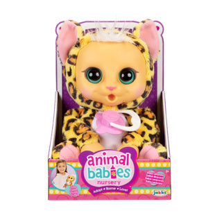 Load image into Gallery viewer, Jakks animal babies luipaard + geluid