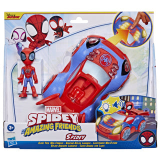 Load image into Gallery viewer, Hasbro spidey and friends glow tech web crawler assorti